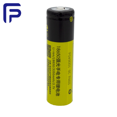3.7Volt Flash Light Battery , Cylindrical Rechargeable Lithium Ion Battery 3350mAh ODM