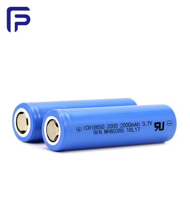 Deep Cycle Lithium Ion Battery Cells 10A 18650 3.7V 2000mAh OEM