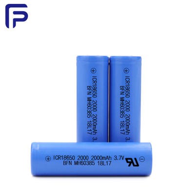 Deep Cycle Lithium Ion Battery Cells 10A 18650 3.7V 2000mAh OEM