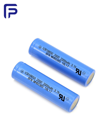 Deep Cycle Lithium Ion Battery Cells 10A 18650 3.7V 2000mAh OEM
